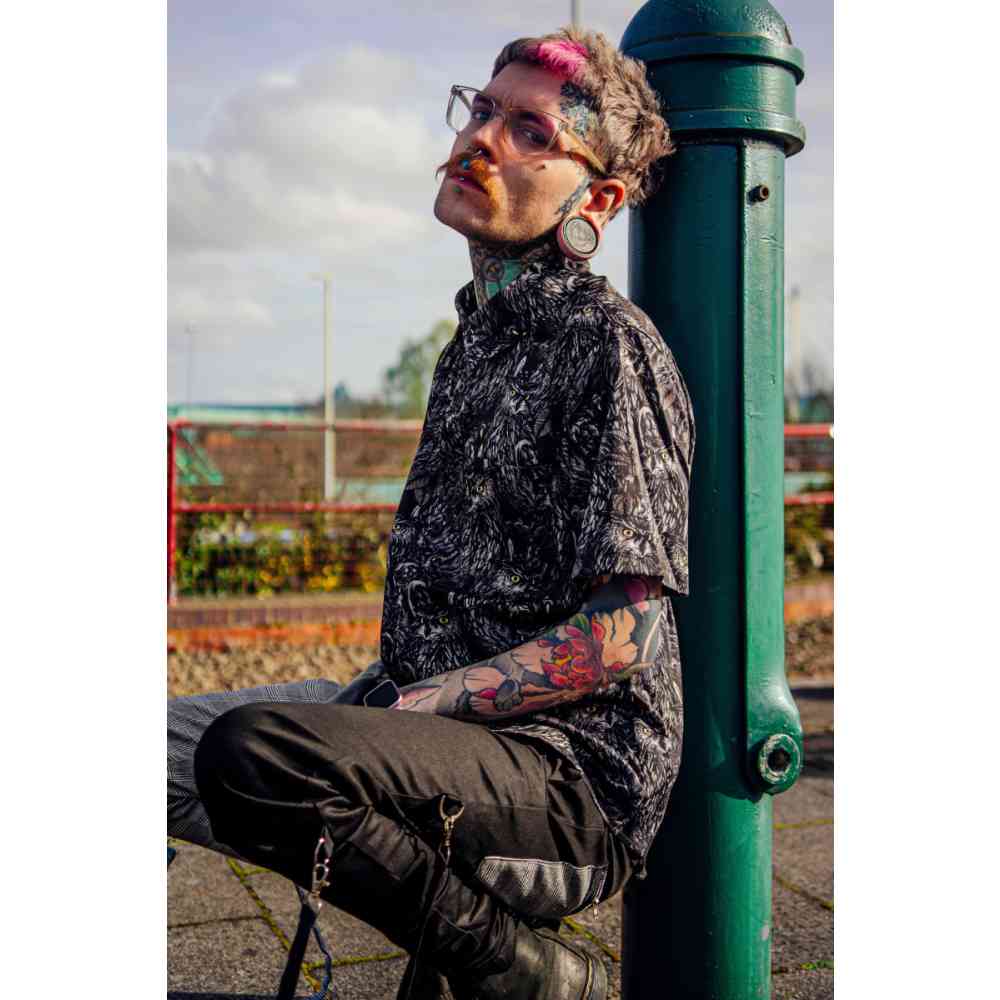 Jawbreaker - Night Owl Button Up Overhemd - Zwart